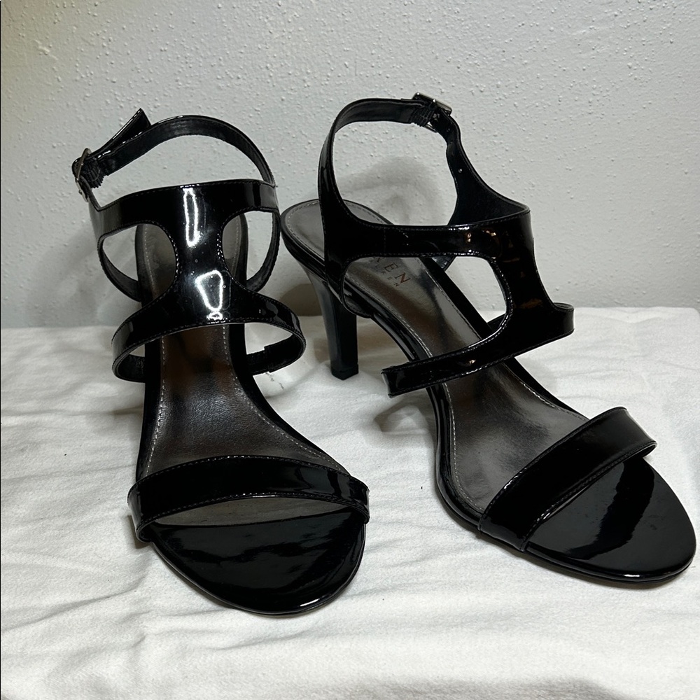 Elegant Ralph Lauren Black Strappy Heels
